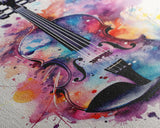 Violin Wall Art, Framed Canvas Print, Violin, Violin Art, Music Studio Decor, Instrument Print, Stringed Instruments