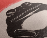 Wabi Sabi Wall Art, Japanese Frog Print, Japanese Prints, Vintage Style Art, Framed Canvas or Poster, Matsumoto Hoji INSPIRED Art