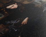The Alchemical Witch, Witch Making Potions, Alchemy, Framed Canvas, Halloween Canvas Art, Dark Academia, Macabre Oil Painting