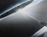 The Encounter, Framed Canvas Print, Scifi Canvas Art, UFO Photography