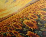 Wildflower Wall Art, Spring Decor, Sunflowers Wall Art, Canvas Print, Set Of 3 Prints, Wall Art, 3 Piece Wall Art, Southern Wall Art