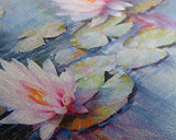 Lotus Wall Art, Floral Art Print, Water Lily Art, Canvas Print, Wall Art, 3 Piece Wall Art, Boho Wall Art, Farmhouse Wall Art, Closing Gift