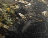 I'll Just Take A Quick Nap, Framed Canvas Print, Creepy Victorian Oil Painting, Halloween Art Prints, Skeleton Painting