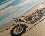 Motorcycle Wall Art, Man Cave Wall Art, Canvas Print, Wall Hanging, Portrait Art, Gift For Friend, Tiny House Decor, Home Decor Prints