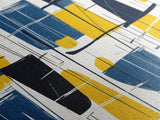 Large Colorful Abstract Painting - Blue, Yellow and Black Abstract Art - Abstract Art Large Canvas Modern Art for Above Sofa