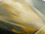 Sunset In The Valley, Framed Canvas Print, Oil Painting Landscape, Original Artwork, Wide Horizontal Art, Above Sofa Modern Art, Moody Decor