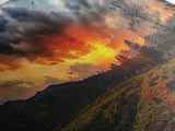 Sunset Over Texas Framed Canvas Print, Photography Style Wall Art, Beautiful Landscape Art