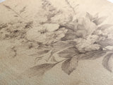 Floral Canvas Print, Pencil Sketch of a Flower Bouquet, Wedding Decor, Wedding Gift Idea, Engagement Gift, Mother's Day Gift For Her