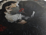 Dark Romance Painting Print, Victorian Gothic Wall Art, Halloween Decor, Gift Idea For Goth Couples, Goth Decor, Goth Wall Art, Dark Academia
