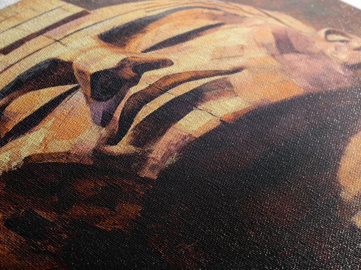 Ozymandias Painting Canvas Print, Ozymandias Wall Art, Ozymandias Print, Framed Canvas, Eclectic Home Decor