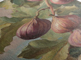 Figs On The Vine Framed Canvas Print - Kitchen Wall Art - Figs Painting
