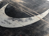 Wabi Sabi Crescent Moon Canvas Print - Moon Painting Wall Art - Moon Wall Art - Japanese Style Art - Japanese Style Decor