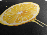 Lemons Oil Painting Print, Vintage Still Life of a Lemon, Antique Fruit Art Print, Still Life Wall Art, Lemon Painting, Framed Canvas Print