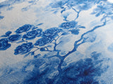 Blue Roses Chinoiserie Style Painting Print, Living Room Decor, Chinoiserie Wall Art, Chinoiserie Decor, Living Room Wall Art