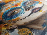 Chicano Art Framed Canvas Print, Day of the Dead / Dia De Los Muertos Wall Art, Mexicano Decor, Mexicano Wall Art, Senora Portrait