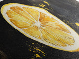Panoramic Lemon painting Print, Food Kitchen Wall Art, Dining Room Decor, Horizontal Wall Art, Lemon Art, Lemon Home Decor, Kitchen Painting