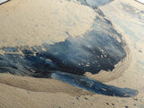 Japanese Style Wabi Sabi Painting Canvas Print of a Whale | Nautical Decor | Animal Print | Ocean Art | Whale Wall Art | Whale Decor