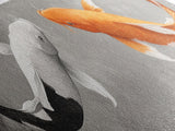 Koi Fish Painting Print, Panoramic Wabi Sabi Wall Art, Horizontal Art, 24x72 Art, Oversized Wide Wall Art, Koi Fish Wall Art