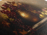 Still Life of Grapes, Framed Canvas Print, Victorian Oil Painting Print, Kitchen Wall Art, Kitchen Painting, Kitchen Home Decor