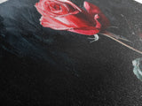 Rose Painting On Canvas Print, Original Art, Flowers Painting, Floral Painting, Framed Canvas Print, Modern Art, Living Room Wall Art, Gift Idea