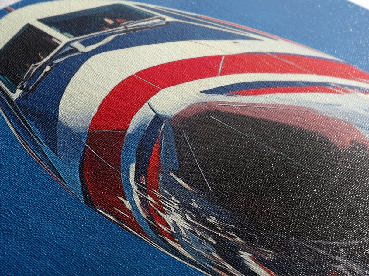 Oil Painting Print of a Jet, Framed Canvas Print, Airplane Wall Art, Airliner Painting