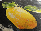 Lemon Painting Canvas Print - Kitsch Kitchen Decor - Eclectic Wall Art - Gift For Someone Who is Very random but likes lemons, like me
