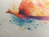 Phoenix In Flight - Canvas Print - Inspirational Wall Art