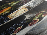 Canvas Print Cheese Platter with Grapes Art Farmhouse Wall Art Food Review Kitchen Decor Rustic Art