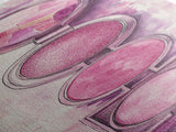 Shimmer Palette Canvas Print, contemporary gemstone painting in pink and purple hues, long narrow wall art with modern abstract vibes.