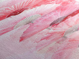 Elegant Hand Fans Framed Canvas Print Chinoiserie Wabi Sabi Wall Art Vertical Pink Decor Skinny Tall Art Light Pink Wall Art