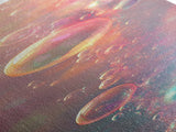 Ethereal Bubble Abstract Framed Canvas Print in Soft Pastels, Light Pink Wall Art Ideal for Bedroom or Contemporary Spaces