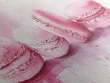 French Macaron Canvas Print | Pink Kitchen Wall Art | Food Inspired Artwork | Framed Pastel Dessert Art | Unique Dining Room Decor