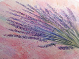 Lavender Bouquet Canvas Print, Purple and Pink Wall Art, Rustic Farmhouse Art, Botanical Painting, Above Bed or Guest Room Decor