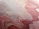 Pink Geode Framed Canvas Print, Light Pink Wall Art Above Bed Decor, Moody Abstract Artwork Gift Idea Minimalist Panoramic Painting