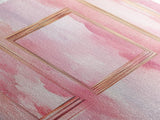 Golden Frames Canvas Print Light Pink Wall Art Minimalist Decor Modern Artistic Horizontal Artwork Boho Home Gift Idea