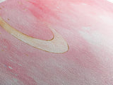 Crescent Moon Canvas Print Light Pink Wall Art Whimsical Night Sky Decor Bedroom Artwork Minimalist Boho Dreamy Gift Idea