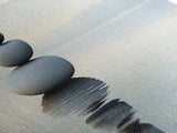 Zen Inspired Framed Canvas Print Minimalist Art Stacked Stones Calming Wabi Sabi Style Living Room Decor Neutral Wall Art
