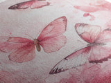Pink Butterfly Botanical Prints Canvas Print Soft Whimsical Nature Inspired Bedroom or Living Room Art Light Pink Wall Decor