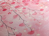 Cherry Blossom Lights Canvas Print Romantic Bedroom Art Cherry Wall Art Light Pink Wall Art Living Room Art Boho Home Decor