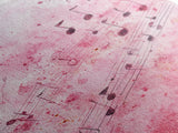 Pink Musical Notes Canvas Print, Whimsical Art, Music Lover Gift, Pink Wall Art for Dorm, Light Pink Wall Art, Artistic Decor, Living Room Art