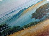 Landscape Art, Framed Canvas Print, coastal landscape art, panoramic art, extra wide art, rustic decor, living room art