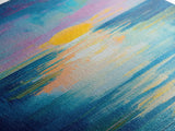 Sunset Over Water, Ocean Painting, Nautical Wall Art, Coastal Decor, Bedroom Art, Gift Idea for Her, Above Sofa Art