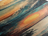 Sunset Ripples, Lake Painting, Vibrant Colors, Canvas Print, Landscape Painting, Above Bed Wall Art, Rustic Wall Art
