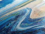 Coastal Shore, coastal landscape art, framed canvas print, Ireland painting, beach art, nautical decor, panoramic painting