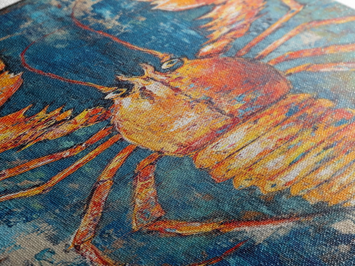 Lobster Painting, Coastal Wall Art, Nautical Decor, Seafood Art, Framed  Print, Rustic Wall Art, Farmhouse Art, Kitchen Wall Art