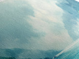 Serene Fjord, coastal landscape art, panoramic art, moody art, minimalist art, Canvas Print, above bed wall art, living room art