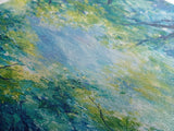 Canopy View, tree painting, green wall art, botanical prints, sage green wall art, whimsical art, Framed Canvas Print, gift idea