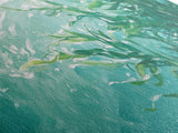 Kelp Forest Art, Coastal Landscape Art, Nautical Wall Art, Framed Canvas Print, Ocean Inspired Artwork, Blue and Green Wall Art