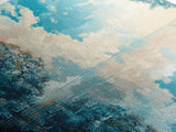 Reflective Lake Art, Tranquil Landscape, Wabi Sabi Art, Framed Canvas Print, Minimalist, Above Bed Wall Art, Panoramic Painting