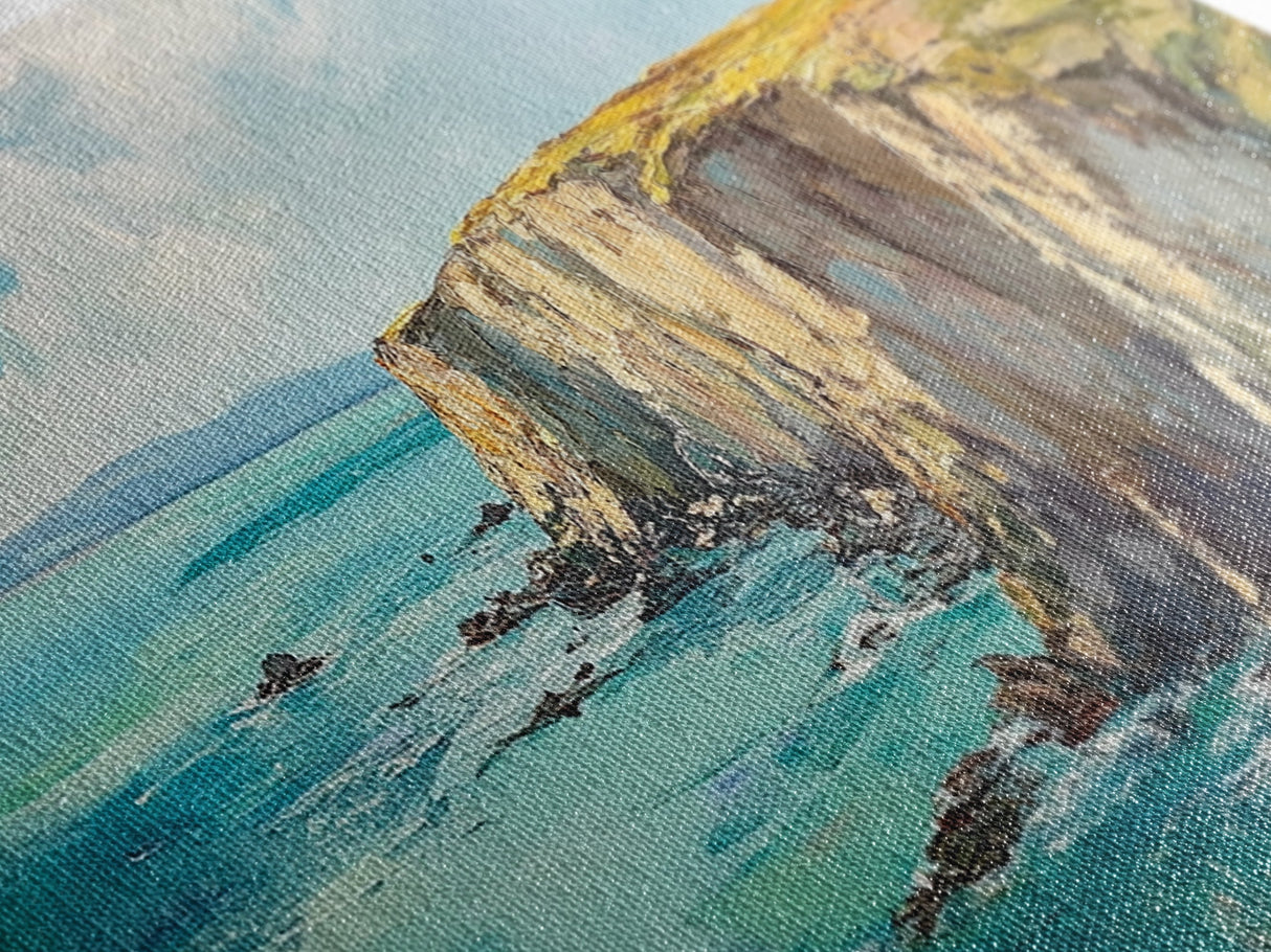 Ireland Painting, Coastal Cliffs, Ocean Landscape, Canvas Print, Nautical Wall Art, Coastal Landscape Art, Above Couch Art
